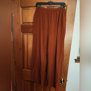 Oh My Gauze Rust Pants Size Large